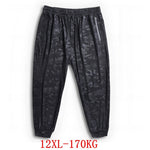 Men's big pants 170KG plus size 11XL 12XL loose stretch large size 6XL 7XL 8XL 9XL 10XL spring casual pants black 54 56 58